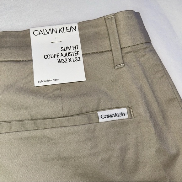 Calvin Klein Men’s Slim Fit Stretch Chino Pants, 32W x 32L - Picture 7 of 17